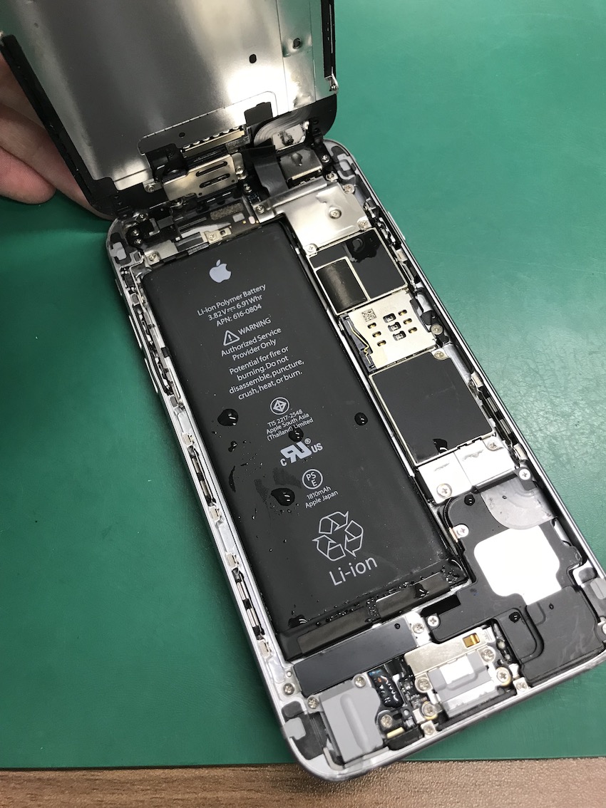 iPhone６水没修理