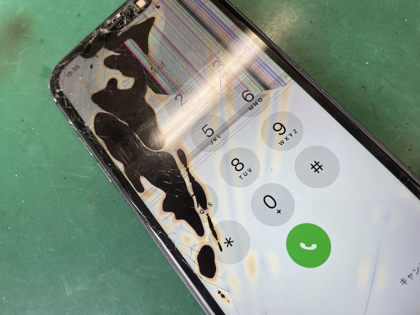 Iphone中目黒でiPhone画面修理！iPhone 12の液晶漏れも当日修理でデータそのまま