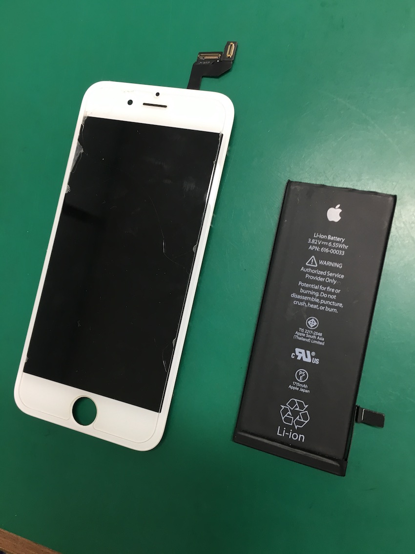 iPhone６s水没復旧