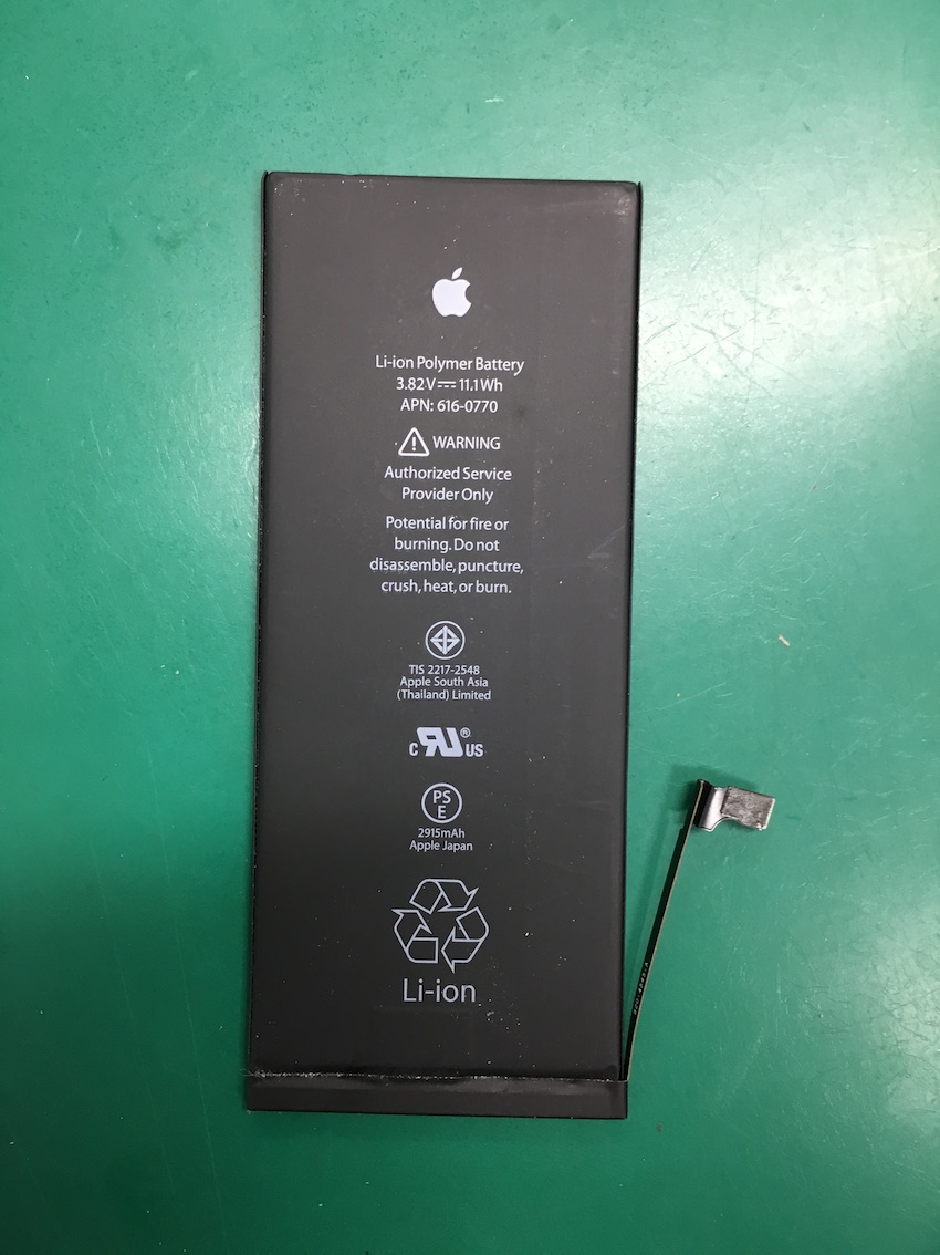 iPhone６plusバッテリー交換