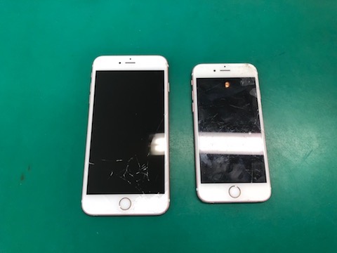 iPhone6sとiPhone6sPlusの画面割れ修理